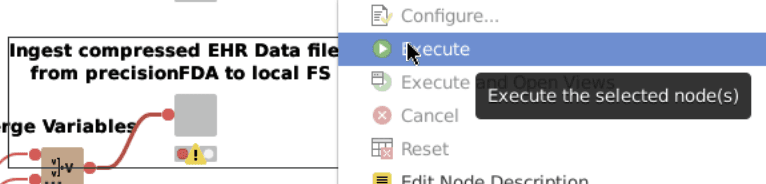 Ingest compressed EHR Data files from precisionFDA node (1 of 2)